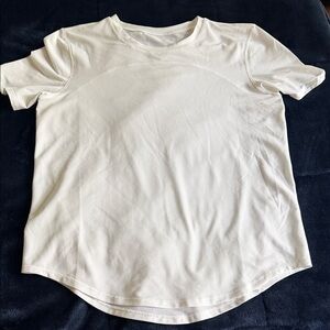 Lululemon Lightweight Short Sleeve Athletic Tee in Ivory